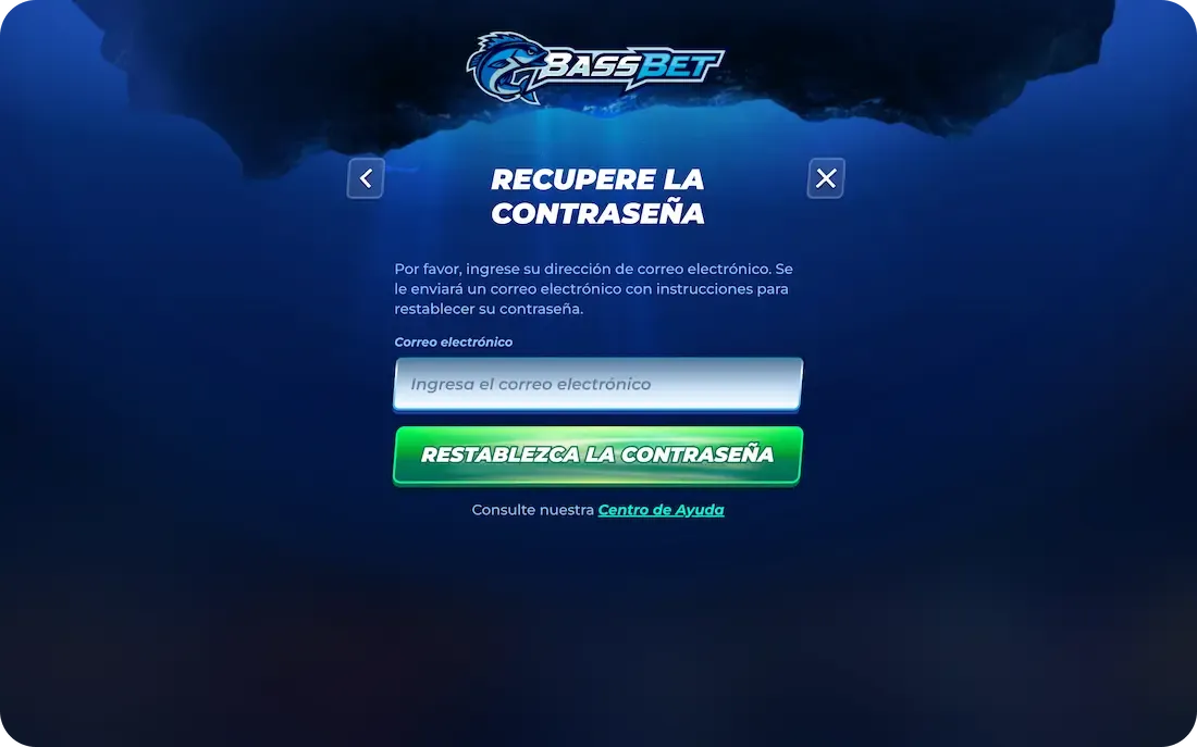 contraseña olvidada del casino bassbet