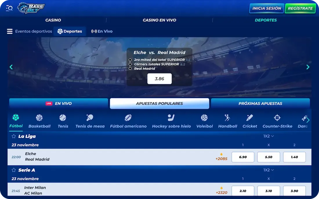 deportes del casino bassbet